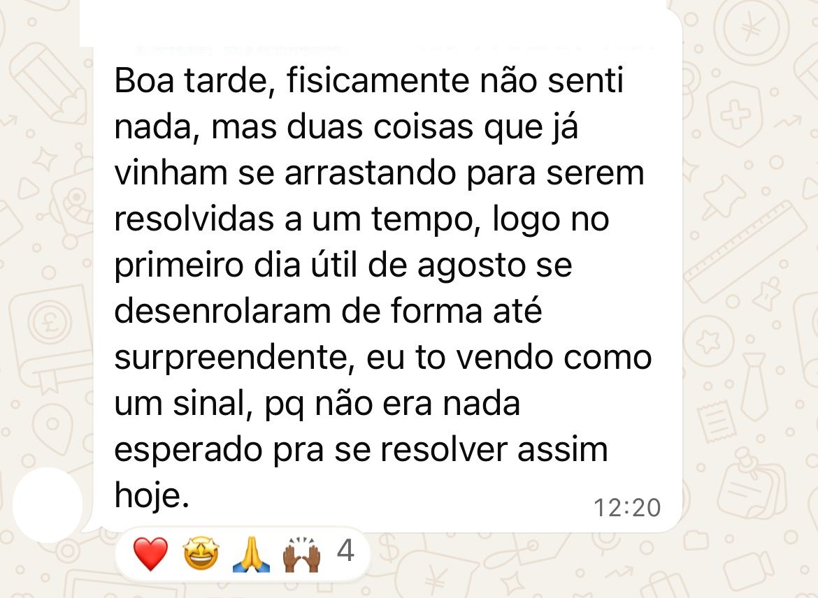 Depoimento de participante do Ciclo de Tratamento Coletivo